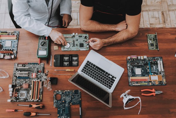 Trying to fix a computer that is taken apart